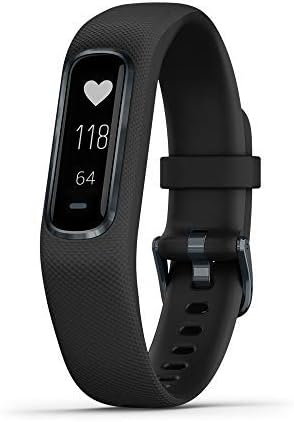 Garmin Vívosmart 4, Activity and Fitness Tracker w/Pulse Ox and Heart Rate Monitor, Midnight W/Black Band