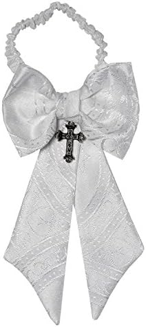 First Holy Communion Armband with Clergy Design with Cross (Silver)