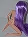 Eledoll Mermaid Princess Doll Purple Sirenia Very Long Hair Poseable Mermaid Doll 11.5 inch Fashion Doll
