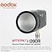 Godox Witstro H200R Round Flash Head for Godox AD200 Godox AD200Pro 200Ws 2.4G TTL Flash Ring Flash Head with Storge Box