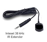 Inteset 38 kHz Infrared Receiver Extender Cable for HD DVR's & STB's- Check Compatibility