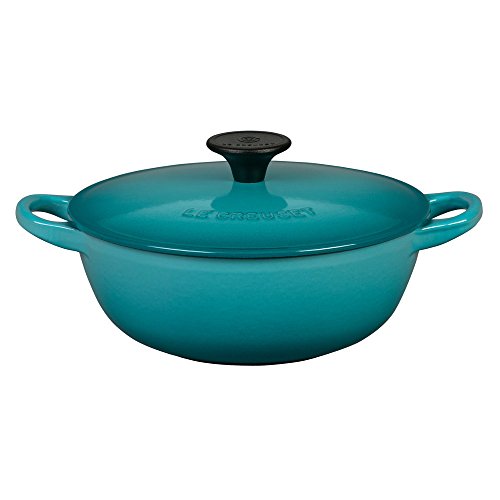Le Creuset Enameled Cast Iron 1 1/2quart Chefs Oven, Caribbean