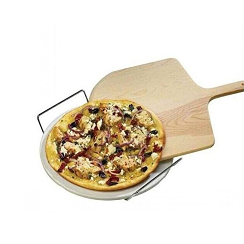 image for Ireav 10 Inch Natural Wooden Pizza Peel Charcuterie Board Pizza Spatul