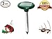 Rodent Repellent - 2 PK SOLAR POWERED Mole Repeller. Keep Moles, Snakes, Mice, Rats, Gopher, Voles and more AWAY. Repels unwanted animals keeping your Lawn happy and Garden growing.