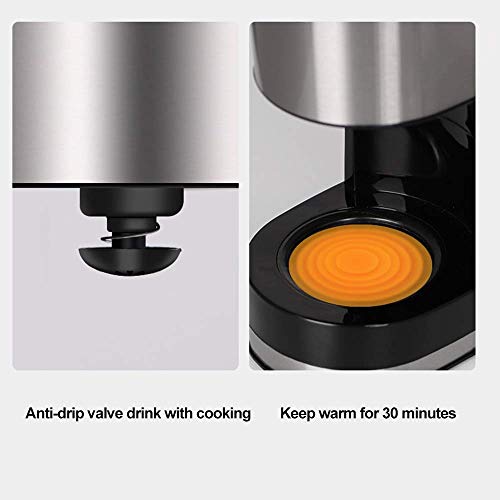 HaoLi Filterkaffeemaschine, 550-W-Kaffeemaschine für Instantkaffee, programmierbare 4-Tassen-Kaffeemaschinen, Anti-Tropf… – Bild 6