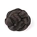 Smilco Braid Fake Hair Bun Hairpiece Extension for Women Short Hair (Natural Black)