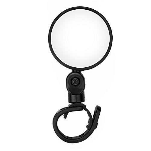 KingWo 2Pcs/Set Bike Mirrors,Adjustable Rotatable Handlebar Glass Mirror for Mountain Road Bike Cycling Bicycle