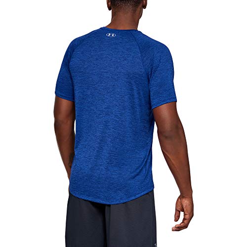 Under Armour mens Tech 2.0 Short Sleeve T-Shirt, Royal (402)/Mod Gray, Large