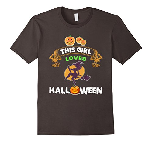 This Girl Loves Halloween Costumes T-Shirt for Women Girls