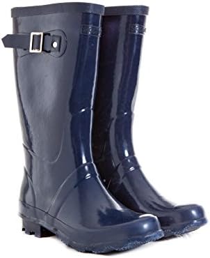 SKEANIE Wellington Rubber Boots For Kids and Toddlers, Navy 8 US Toddler 24 EU
