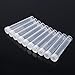 10pcs 10ml Clear Plastic Sample Test Tubes with Screw Caps Calibration for Scientific Experiment