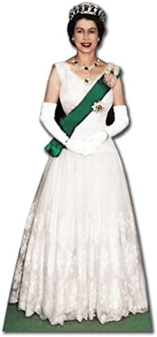 idealWigsNet Queen Elizabeth in 1956 Lifesize Cardboard Cutout - 1.81m