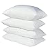 Emolli Queen Bed Pillows for Sleeping 4 Pack, Luxury Hotel Pillows Super Soft Down Microfiber Alternative and 100% Cotton Cover Soft Comfortable