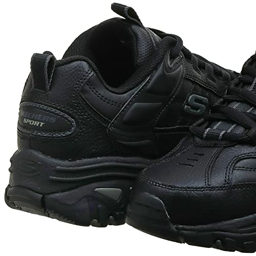 Skechers mens Energy Afterburn road running shoes, Black/Grey,13 2E