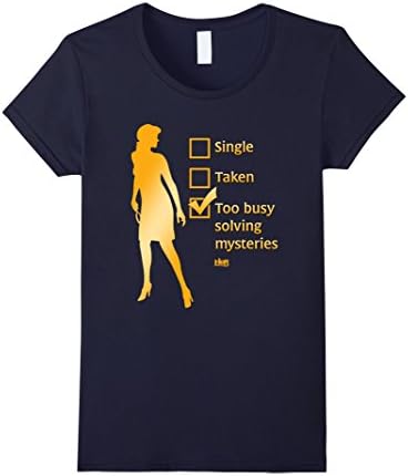 Womens Nancy Drew: Too Busy Solving Mysteries XL Navy