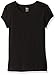 The Children's Place Big Girls Basic Short Sleeve Layering Tee, Black, Small/5/6