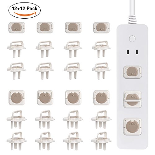 Outlet Covers，Bingokid Baby Proof Safety Electrical Plugs Protector Caps Kit for Child (12 Pack + 12 Pack) - Thumbnail 7