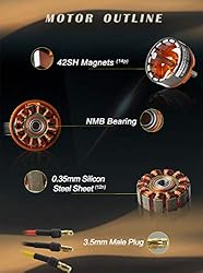 FLASH HOBBY 2826 RC Brushless Motor 1400KV Electric