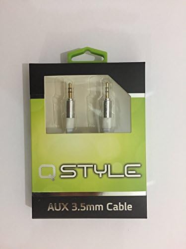 Q-Styler 3.5mm AUX Audio Stereo Cable 1 Meter Long Male to Male Tangle Free Made of Pure Copper with Golden Connectors Great for Home/Car/Speakers Fit for Iphone/Samsung/Galaxy/Ipod/MP3