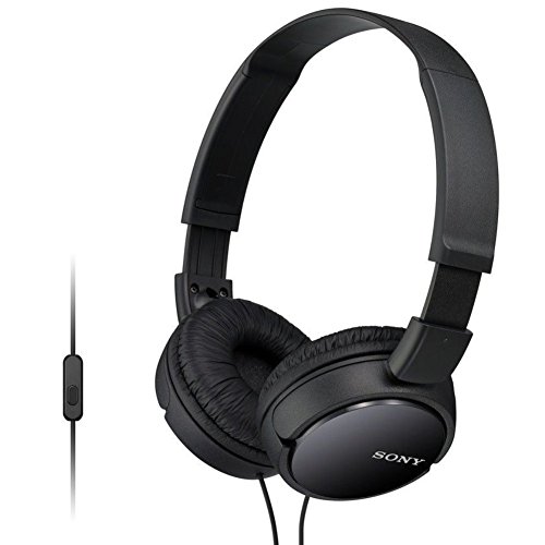Sony mdr-zx110ap extra bass wired headphones with mic, …