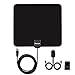 TV Antenna, HDTV Indoor Antenna 50 Miles Digital Long Range with Amplifier Signal Booster Upgraded Version-10ft Coax Cable