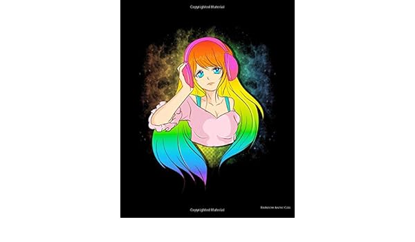 Amazon Com Rainbow Anime Girl Japanese Anime Girl Headphones Rainbow Punk Kawaii Manga 2021 2022 Weekly Planner Gratitude Journal 110 Pages 8 X 10 Notes Thankfulness Reminders To Do Lists 9798655620599