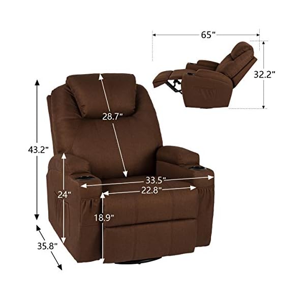 Esright Massage Recliner Chair The Home Kitchen Store