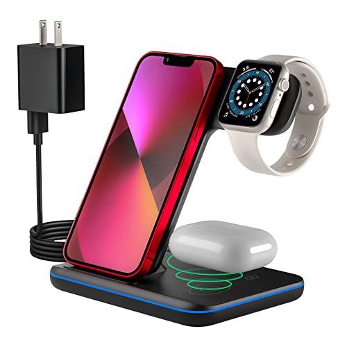 Wireless Charger in 1, Charging Station for Apple Devices