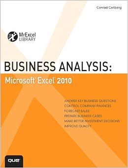 Business Analysis: Microsoft Excel 2010 (MrExcel Library) Business Analysis: Microsoft Excel 2010 (MrExcel Library)
