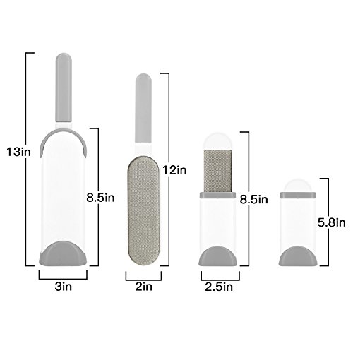 ASINNO Pet Hair Remover Brush/Fur Lint Removal with Self-Cleaning Base for Clothes and Couch/Furniture-Fur & Dust Removal Tool Kit