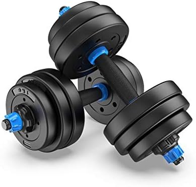 重いダンベル 調節可能なウェイト六角ラバーウェイトトレーニングダンベルセットでメンズダンベルダンベルセットをコーティングした環境に優しいラバー 耐久性 Color 10kg X 2