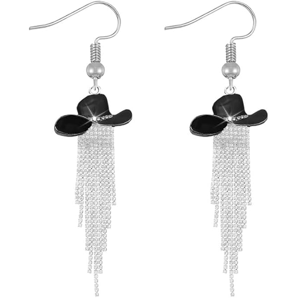 Parure Bijoux Cowgirl Strass - Boucles D'oreilles Bottes Western + Collier Rodéo - Style Cowboy élégant