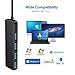 Onvian 4-Port USB 3.0 Ultra Slim Data Hub Splitter with 5V Micro USB Power Port for USB Expansion - 10 inch Extended Cable