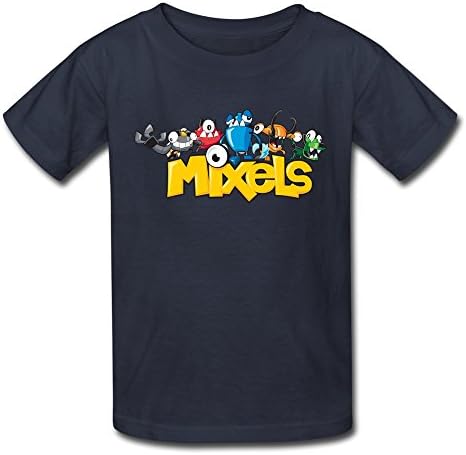 Kid's Geek Mixels T-shirts Size M Navy By Mjensen