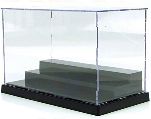 KENGEL 8x4x5 Inch Assembly Transparent Clear Acrylic Toys Three layers Display Dustproof Protection Showcase Case Box