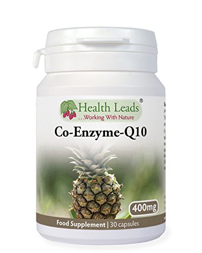 High Strength Coenzyme Q10 (CoQ10) 400mg x 30 Capsules (100% Additive Free Supplements)