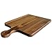 Made in USA Walnut Cutting Board by Virginia Boys Kitchens - Butcher Block made from Sustainable Hardwood (Handle - 10x16)