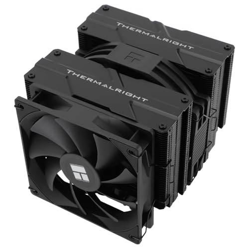 Refrigerador de CPU TR-Thermalright Peerless Assassin 140 Black, Doble Torre con 6 Tubos de Calor, Doble Ventilador PWM de 1500RPM, Compatible con AM5/AM4 e Intel LGA1851/1700/115X/1200/2011