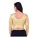 Fressia Fabrics Readymade Free Size Saree Blouse for Women Party wear choli118 Golden