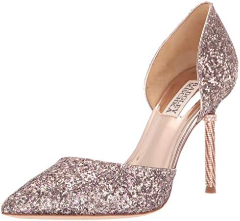 badgley mischka rose gold shoes