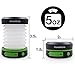 GoodBulb LED Outdoor Compact Solar Camping Lantern, Hiking Lantern, Emergency Lantern with Rechargeable USB Power Bank (Green)