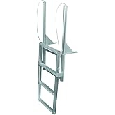 4 Step Dock Lift Ladder, Standard 2" Step, Anodized Aluminum - Jif Marine