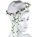 Sanwood Lady Boho Floral Flower Festival Wedding Garland Forehead Hair Head Band (Pink)