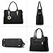 Women Leather Satchel Handbag Medium Quilted Shoulder Bag with Adjustable Cross Body Straps - Grey