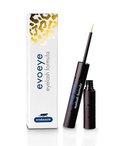 EVOBEAUTÉ evoeye Eyelash Formula 1ml High Performance Eyelash Serum for the Look of Longer, Dense Lashes in 6-8 Weeks - Moisturizing Serum with Revitalizing Peptides