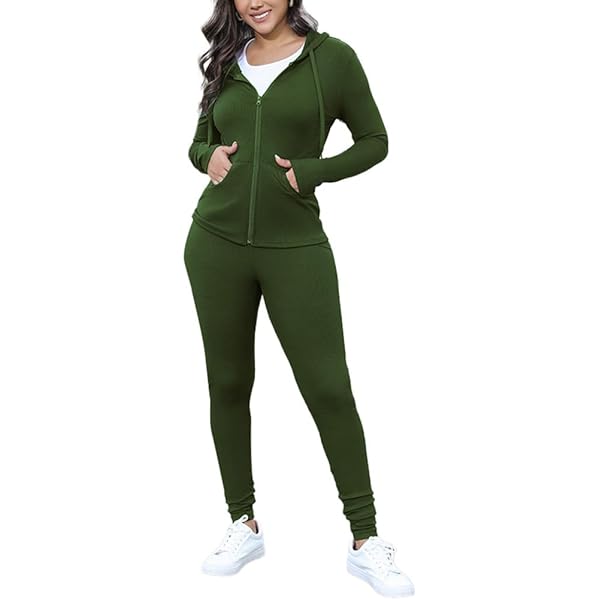 Nimsruc 2 Piece Outfits For Women Sweatsuits Jogging Set, 718-black, Large - View #5