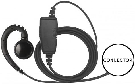 1-Wire Swivel Mic Large Speaker + Inline PTT for Vertex EVX-S24 Radios