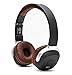 Bluetooth Headphones, Fuleadture Wireless V4.1 NFC Stereo Sport Over-Ear Headphone Headset with Pedometer Earphone, Hands-Free Calling with Mic for iPhone PC All Bluetooth-Enabled Devices - Brown