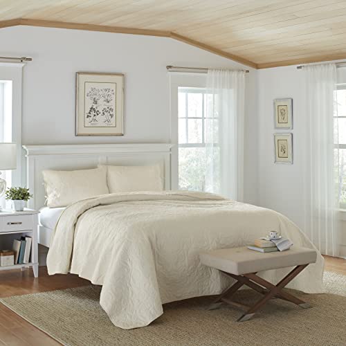 Laura Ashley Felicity Collection Quilt Set100 Cotton, Reversible, All