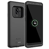 Galaxy S9 Plus Battery Case with Qi Wireless Charging Compatibility, Alpatronix BX440plus 6.2-inch 4600mAh Slim Rechargeable Protective Portable Backup Charger for Samsung S9+ [Android 8.0] - Black